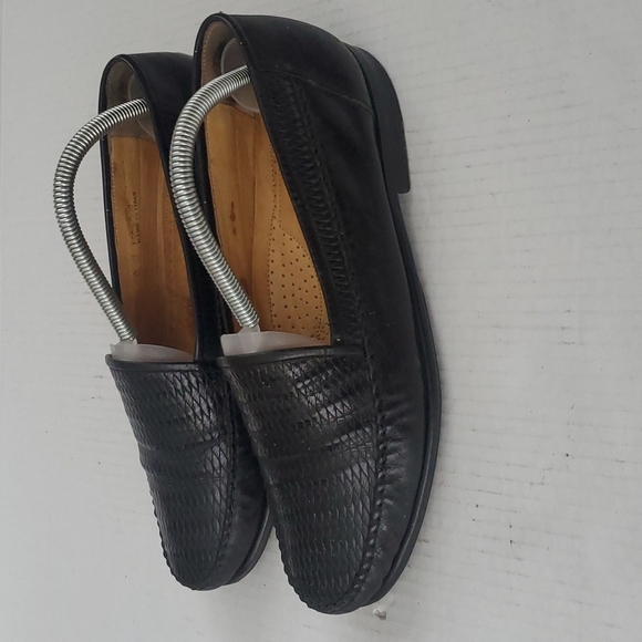 Bally Norwood Black Woven Slip On Leather Loafers 8 W main image 12
